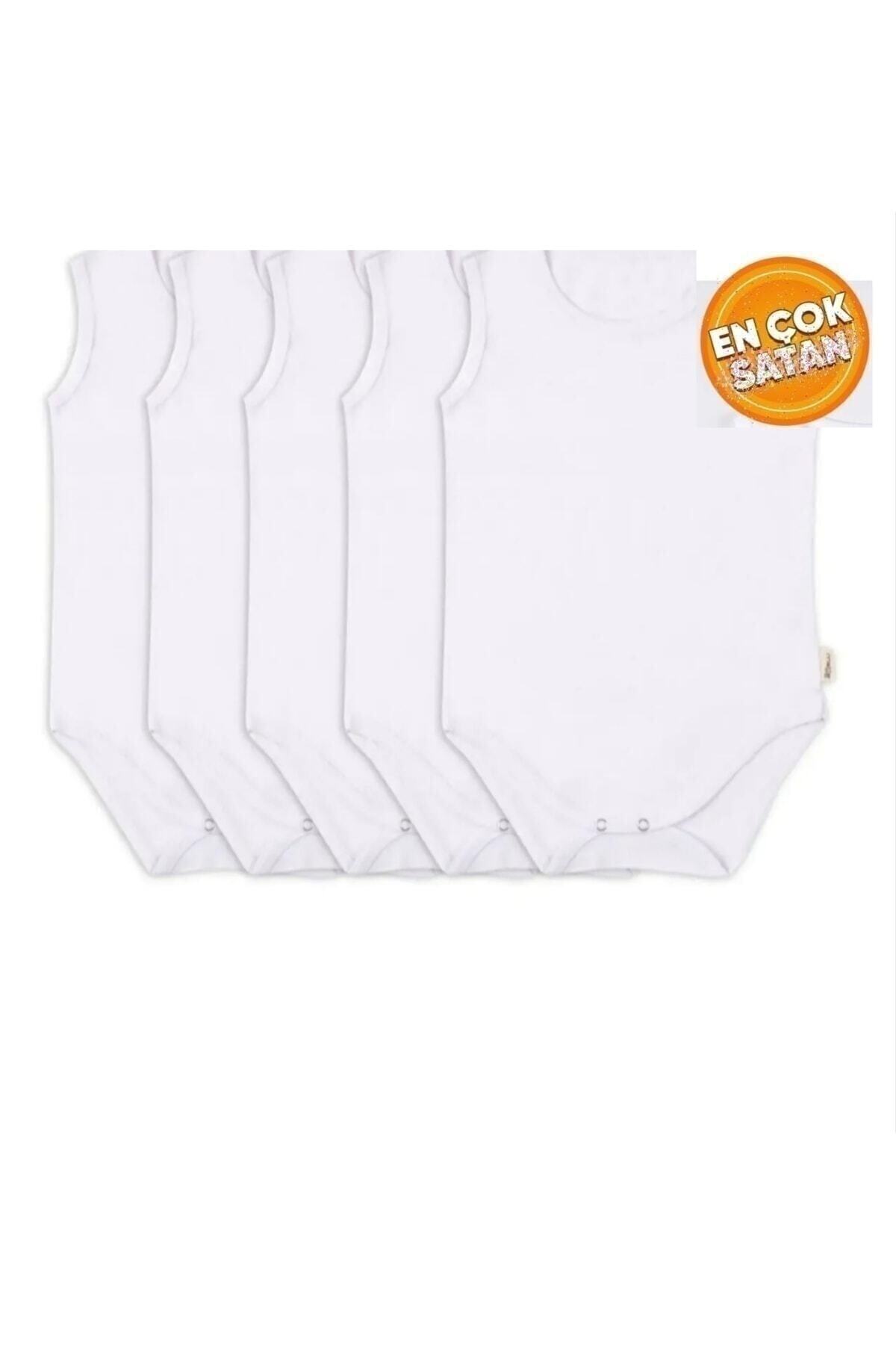 5li Bebek Atlet Body Ribana Beyaz