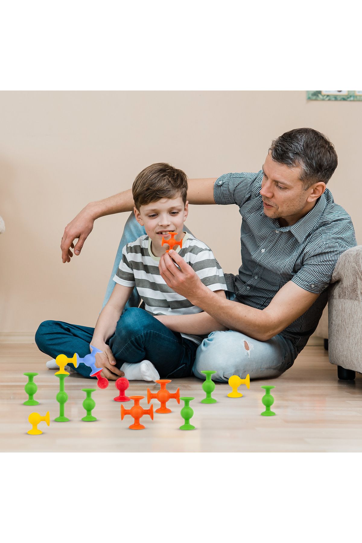 Vakum Molekül 25 Parça Yapı Taşları Fidget Duyusal Eğitici Oyuncak