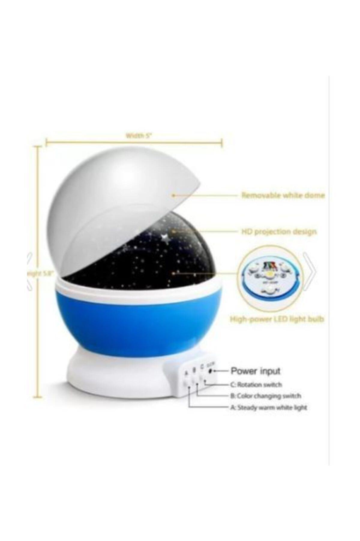 Star Master Renkli Yıldızlı Gökyüzü Projeksiyon Gece Lambası