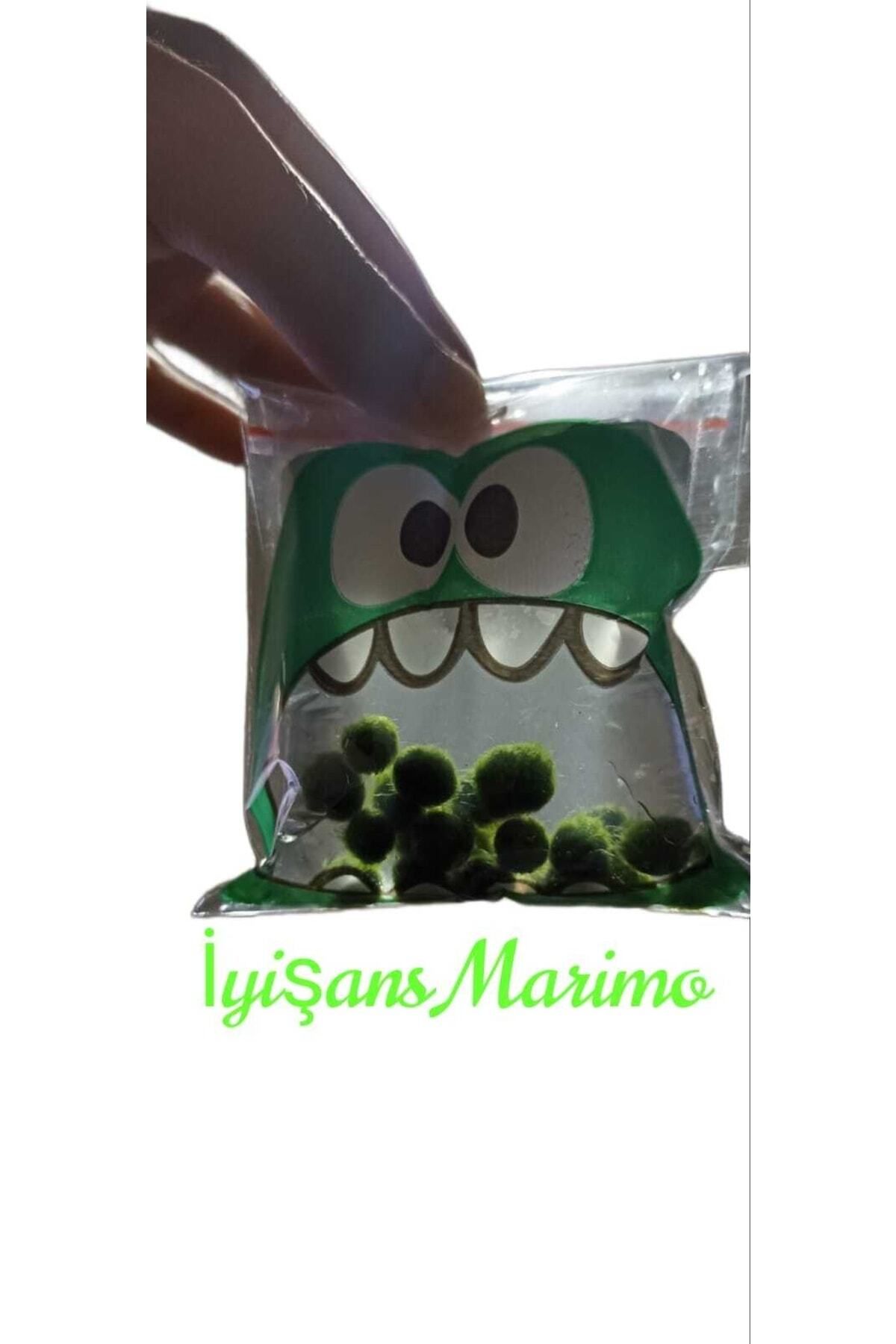 Marimo Baby Şans Yosunu Mossball Büyütmek Ve Çoğaltmak Için 1 Adet (0.5-1CM)